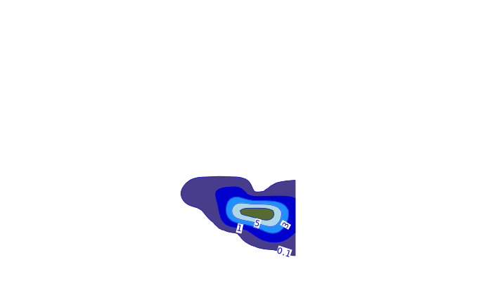 Carte pluie ARPEGE pour Val d'Oronaye