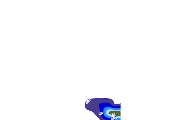 Carte pluie ARPEGE pour Arvieux