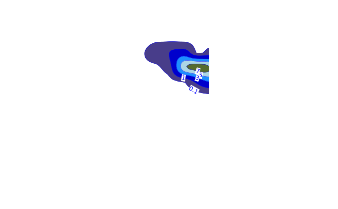 Carte pluie ARPEGE pour Saint-Auban