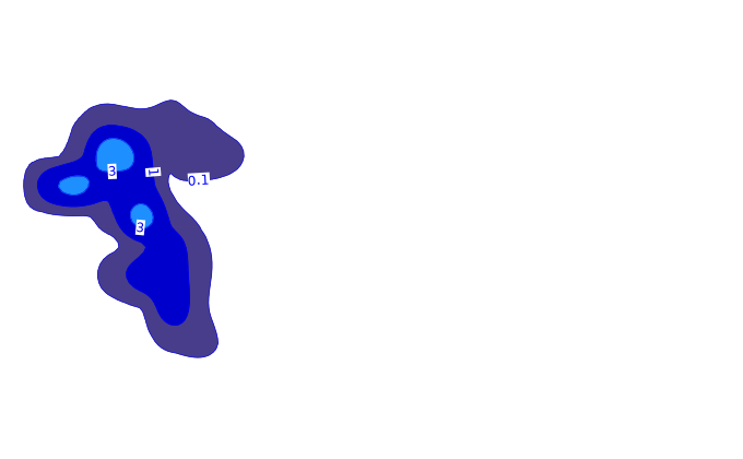 Carte pluie ARPEGE pour Antisanti