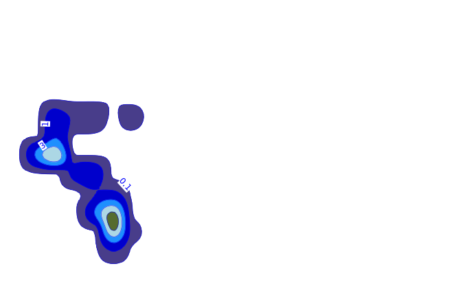 Carte pluie ARPEGE pour Carcheto-Brustico