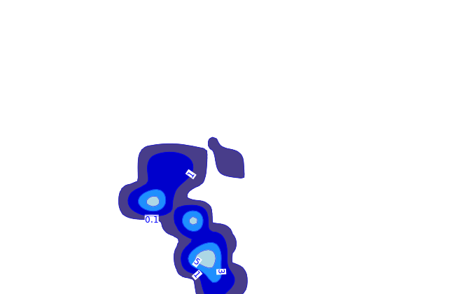 Carte pluie ARPEGE pour Lavatoggio
