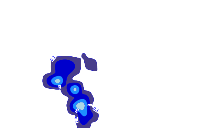 Carte pluie ARPEGE pour Mausoléo