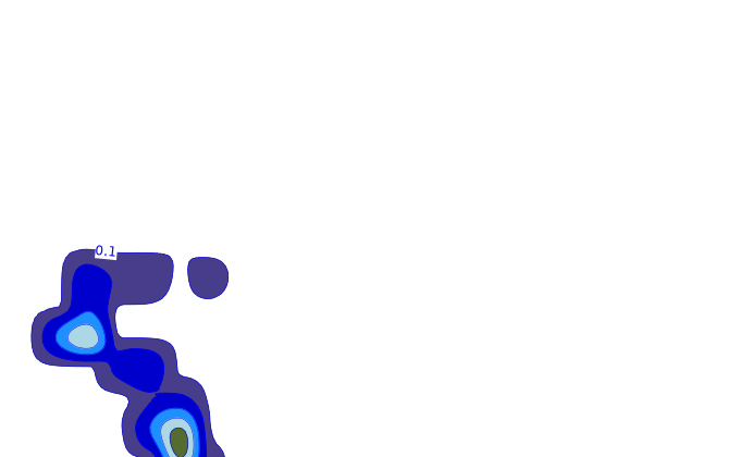 Carte pluie ARPEGE pour Poggio-d'Oletta