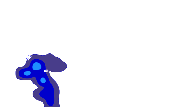 Carte pluie ARPEGE pour Sorio