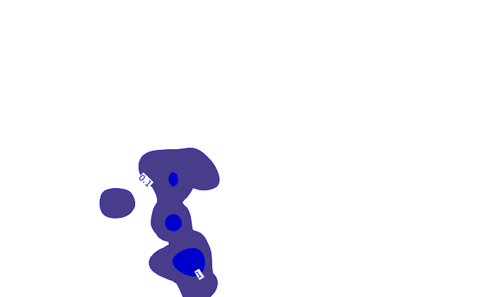 Carte pluie ARPEGE pour Speloncato