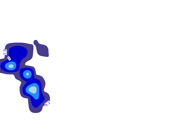 Carte pluie ARPEGE pour San-Nicolao