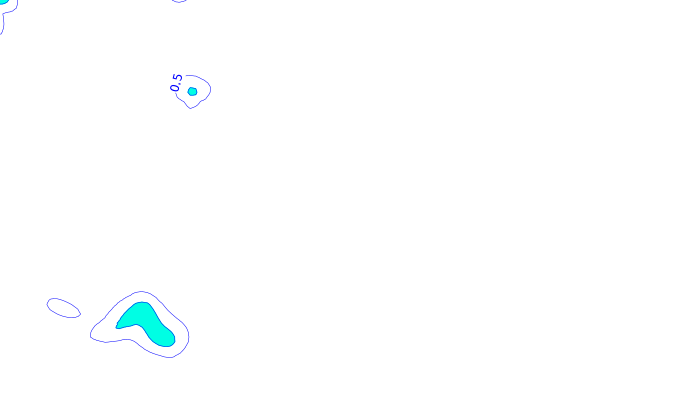 Carte pluie AROME pour Vezzani