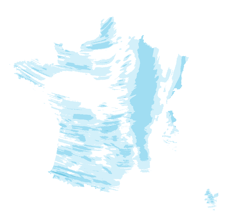 Carte de précipitations de 11 h 20 à 13 h 20 le 21 octobre 2026 (heure de Paris). Les zones hachurées correspondent à des valeurs non disponibles.