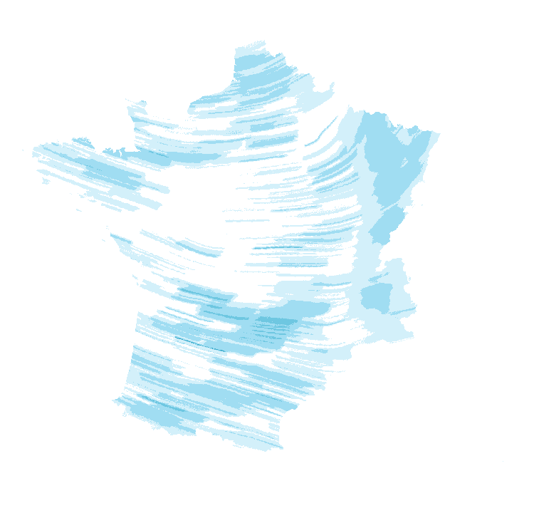 Carte de précipitations de 14 h 20 à 16 h 20 le 21 octobre 2026 (heure de Paris). Les zones hachurées correspondent à des valeurs non disponibles.