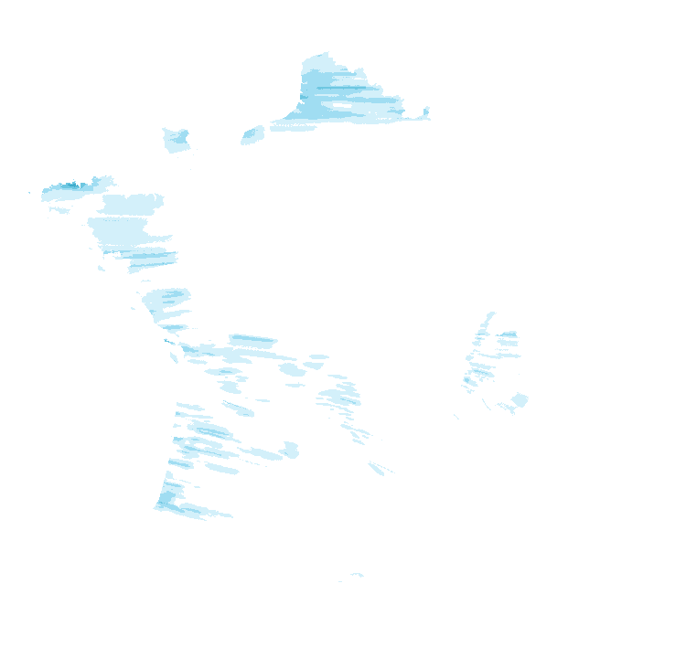Carte de précipitations de 1 h 20 à 3 h 20 le 22 octobre 2026 (heure de Paris). Les zones hachurées correspondent à des valeurs non disponibles.