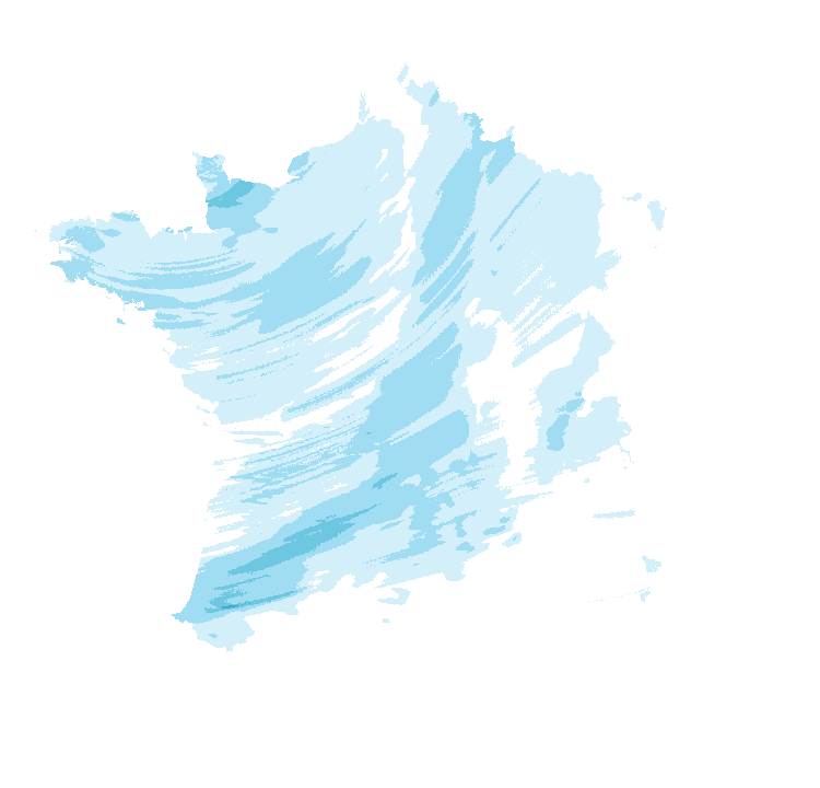 Carte de précipitations de 6 h 20 à 8 h 20 le 23 octobre 2026 (heure de Paris). Les zones hachurées correspondent à des valeurs non disponibles.