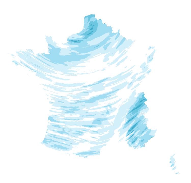 Carte de précipitations de 11 h 20 à 13 h 20 le 23 octobre 2026 (heure de Paris). Les zones hachurées correspondent à des valeurs non disponibles.