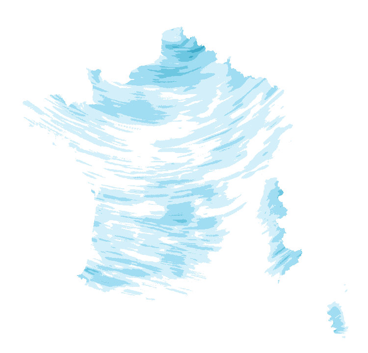 Carte de précipitations de 13 h 20 à 15 h 20 le 23 octobre 2026 (heure de Paris). Les zones hachurées correspondent à des valeurs non disponibles.