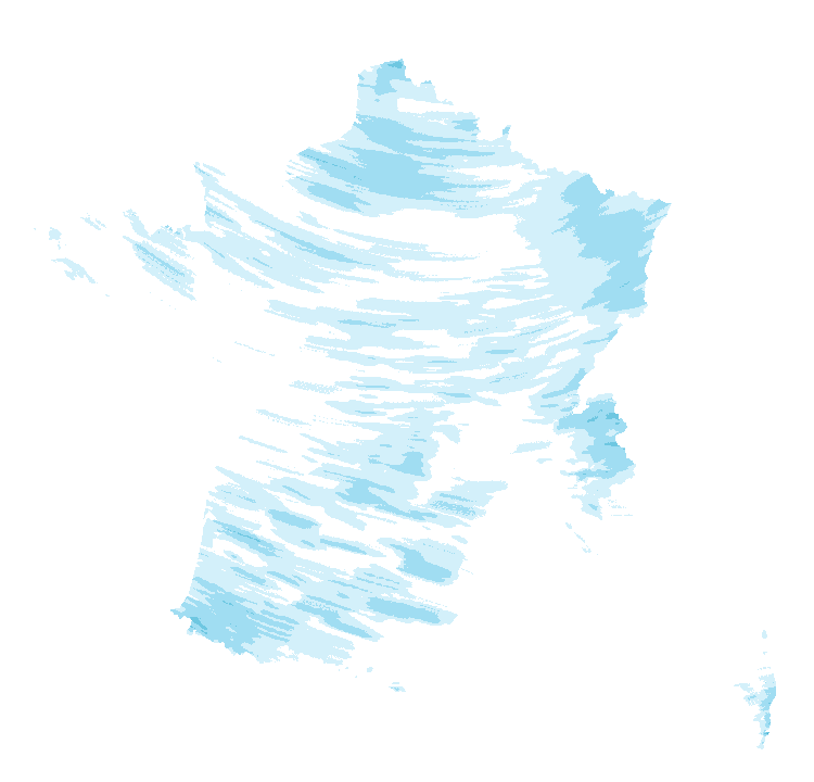 Carte de précipitations de 18 h 20 à 20 h 20 le 23 octobre 2026 (heure de Paris). Les zones hachurées correspondent à des valeurs non disponibles.