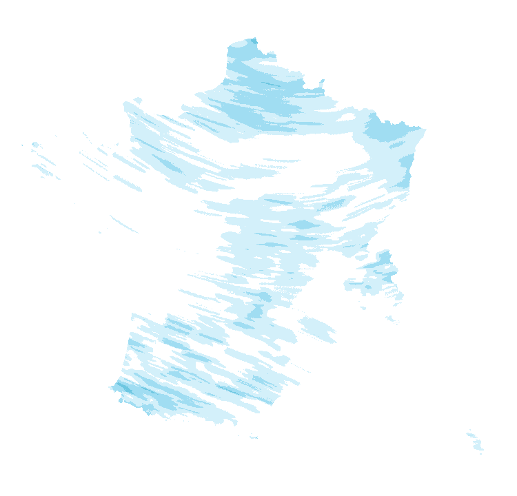 Carte de précipitations de 19 h 20 à 21 h 20 le 23 octobre 2026 (heure de Paris). Les zones hachurées correspondent à des valeurs non disponibles.