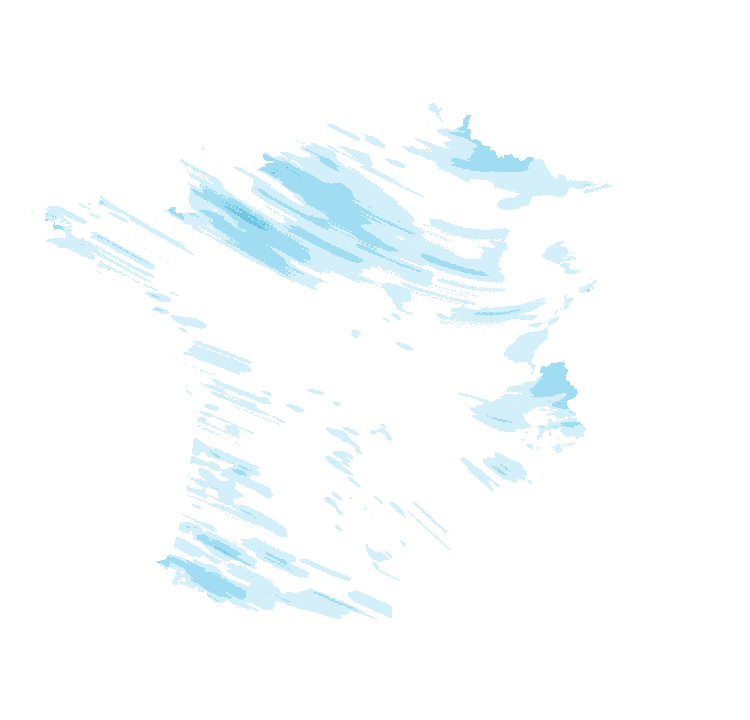 Carte de précipitations de 1 h 20 à 3 h 20 le 24 octobre 2026 (heure de Paris). Les zones hachurées correspondent à des valeurs non disponibles.