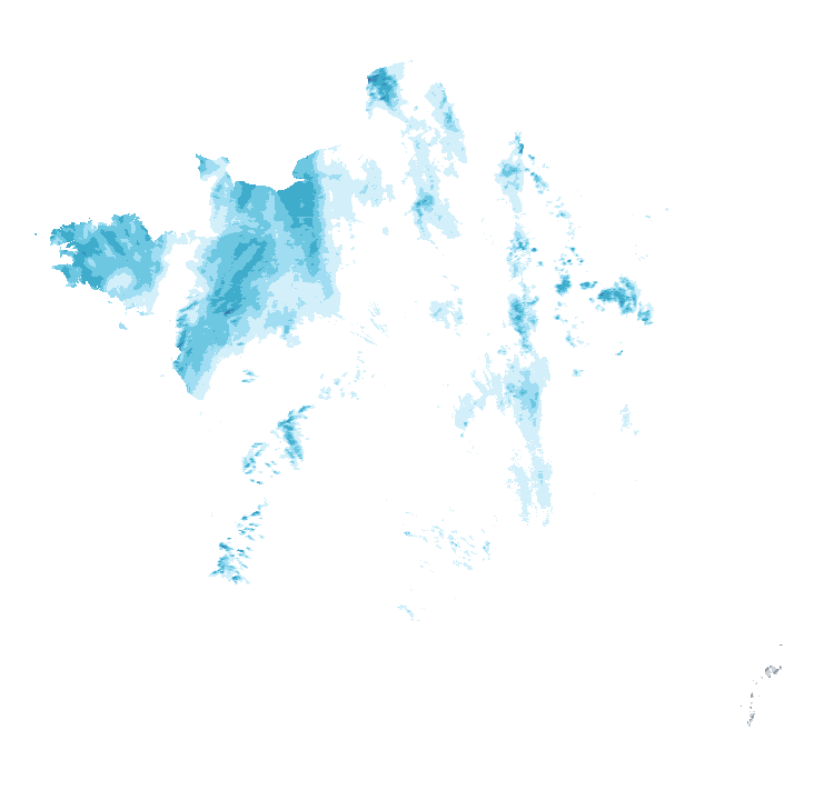 Carte de précipitations de 14 h 50 à 14 h 55 le 24 octobre 2026 (heure de Paris). Les zones hachurées correspondent à des valeurs non disponibles.