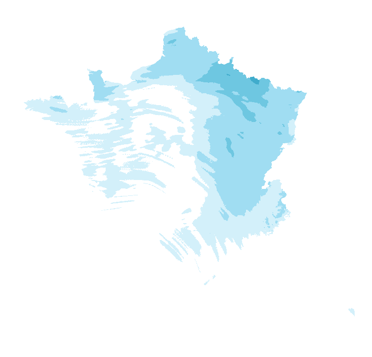 Carte de précipitations du 24 octobre 2026 à 23 h 20 au 25 octobre 2026 à 1 h 20 (heure de Paris). Les zones hachurées correspondent à des valeurs non disponibles.